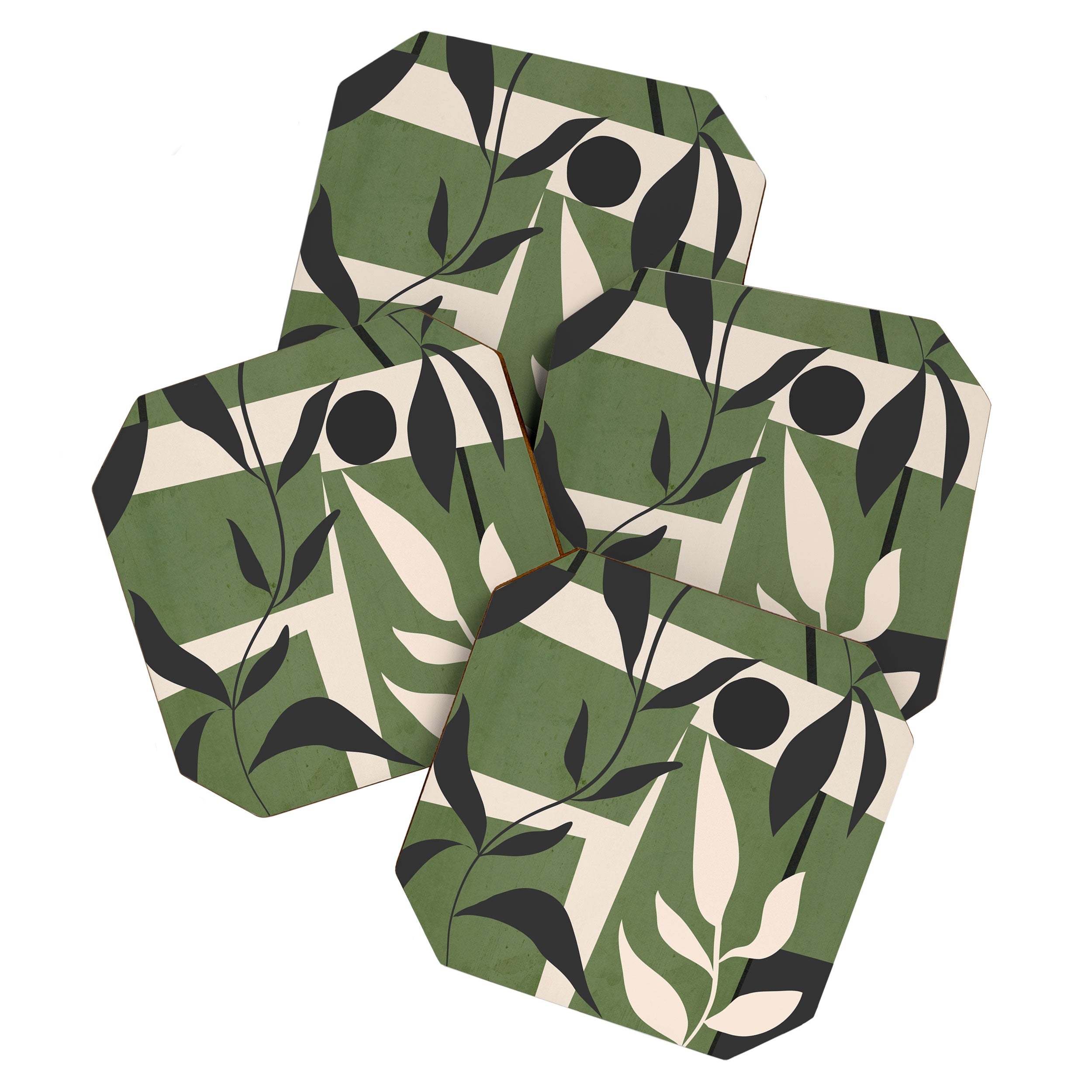 Abstract Foliage 4 Coaster Gallery Image 1