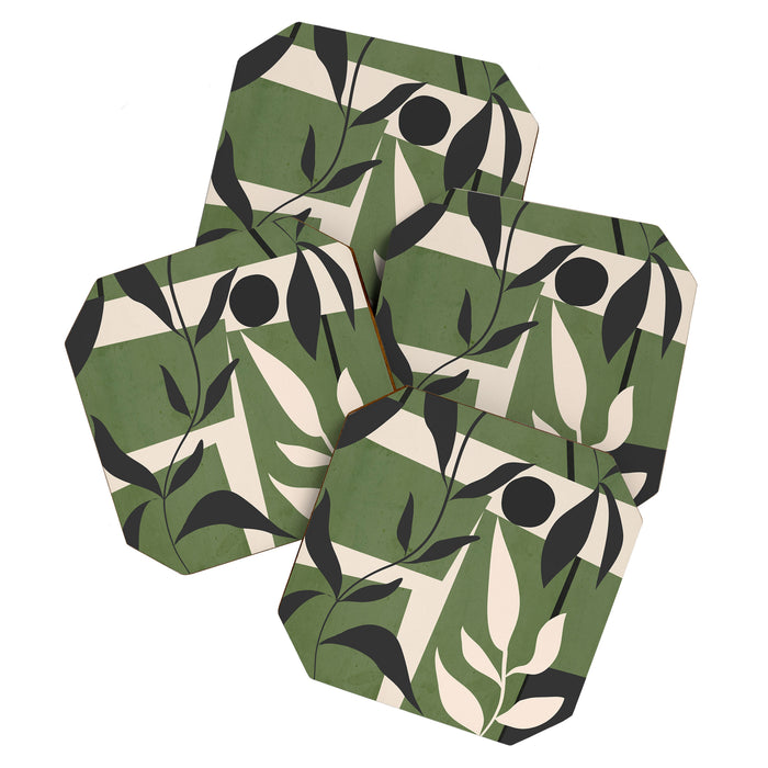 Abstract Foliage 4 Coaster Gallery Image 1
