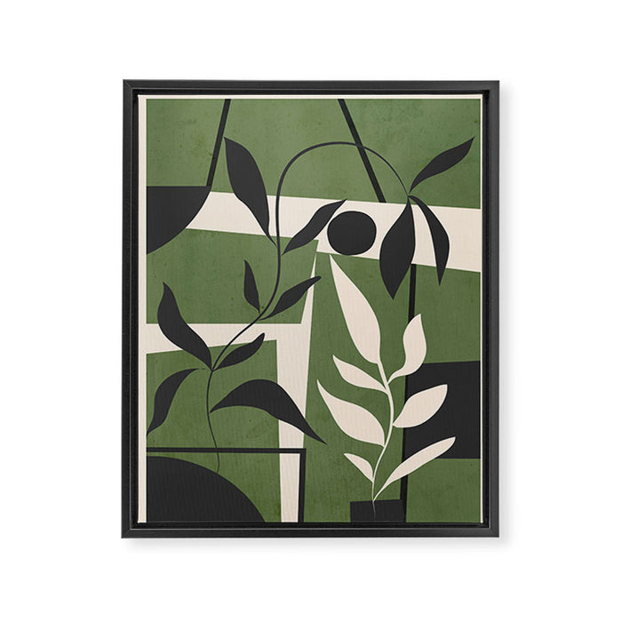 Abstract Foliage 4 Framed Canvas Print Gallery Image 1