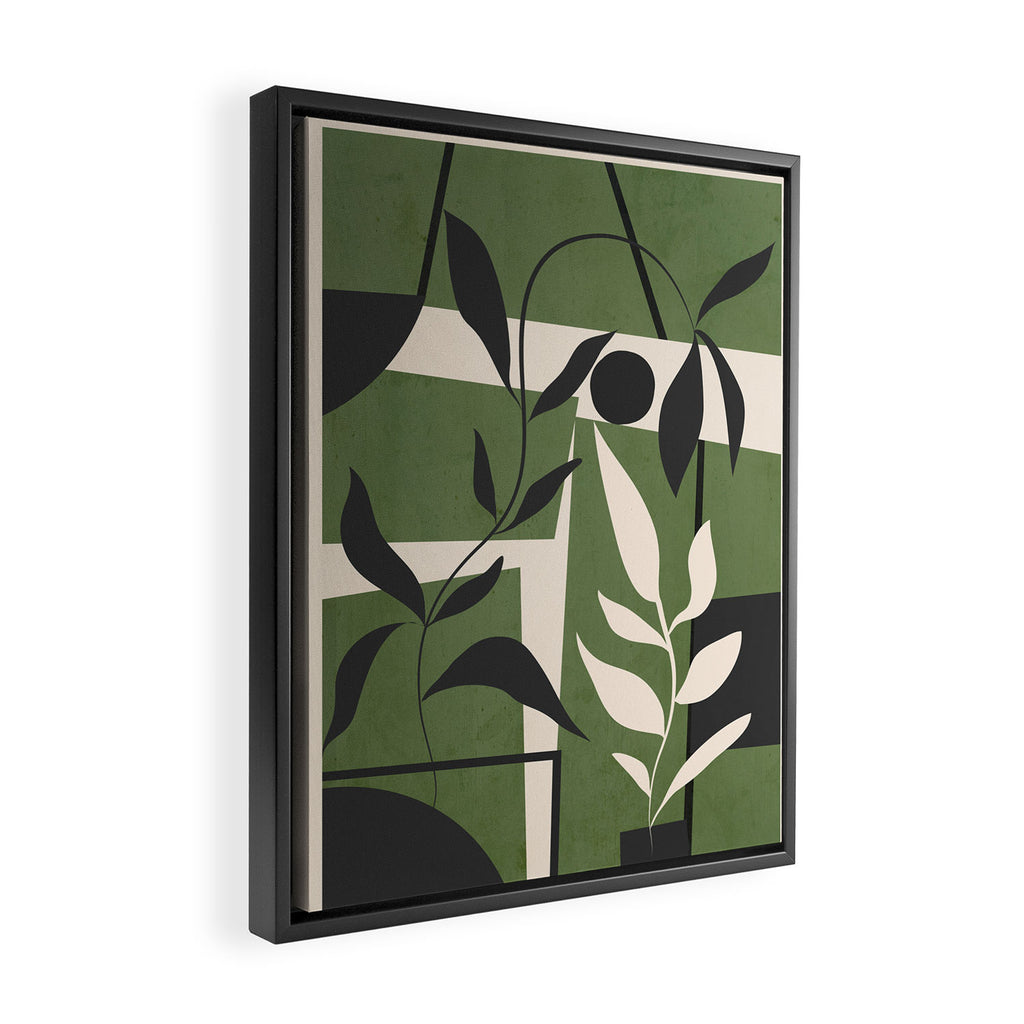 Abstract Foliage 4 Framed Canvas Print Gallery Image 2