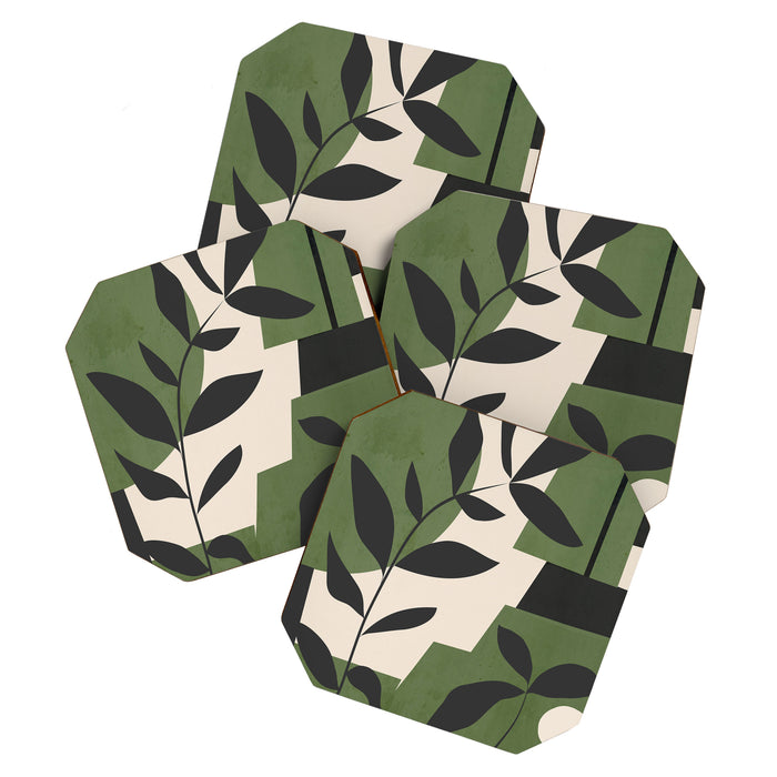 Abstract Foliage 5 Coaster Gallery Image 1