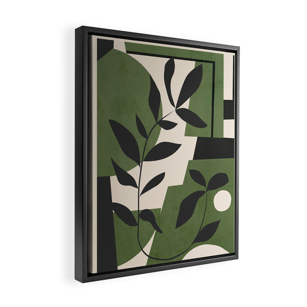 Abstract Foliage 5 Framed Canvas Print Gallery Image 2