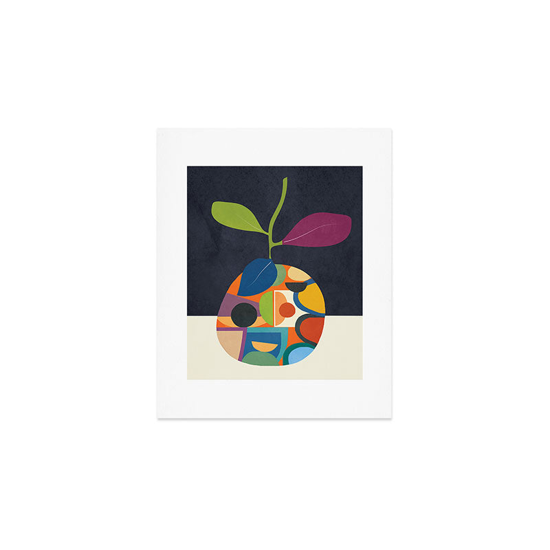 Abstract fruit shapes 01 Art Print Gallery Image 1