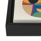 Abstract fruit shapes 01 Framed Canvas Print Gallery Image 3