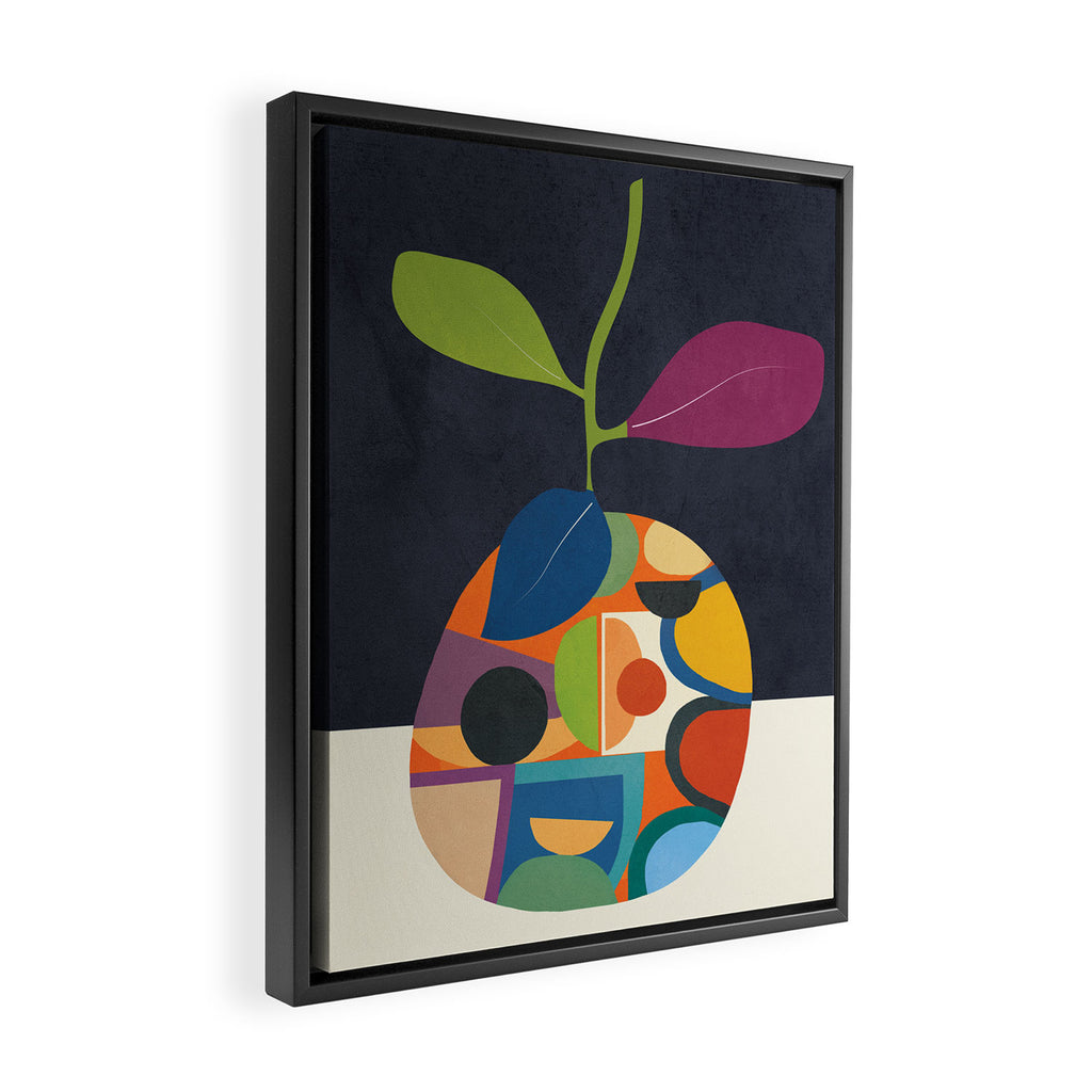 Abstract fruit shapes 01 Framed Canvas Print Gallery Image 2
