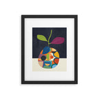 Abstract fruit shapes 01 Framed Art Print Gallery Image 6