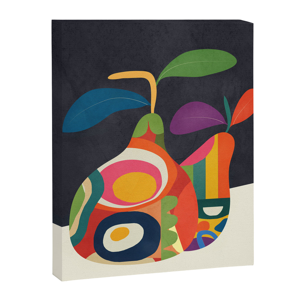 Abstract fruit shapes 02 Canvas Print Gallery Image 8