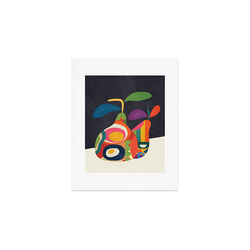 Abstract fruit shapes 02 Art Print Gallery Image 1