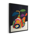 Abstract fruit shapes 02 Framed Canvas Print Gallery Image 2