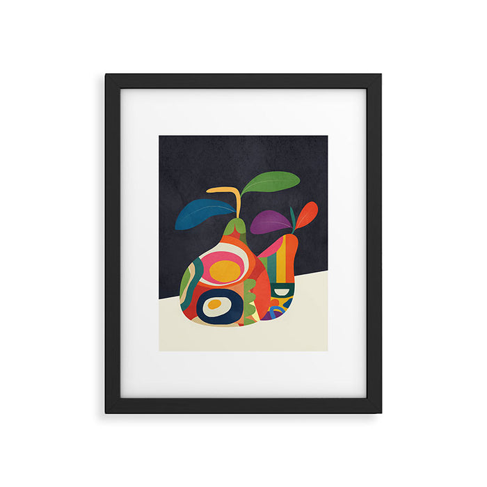 Abstract fruit shapes 02 Framed Art Print Gallery Image 1