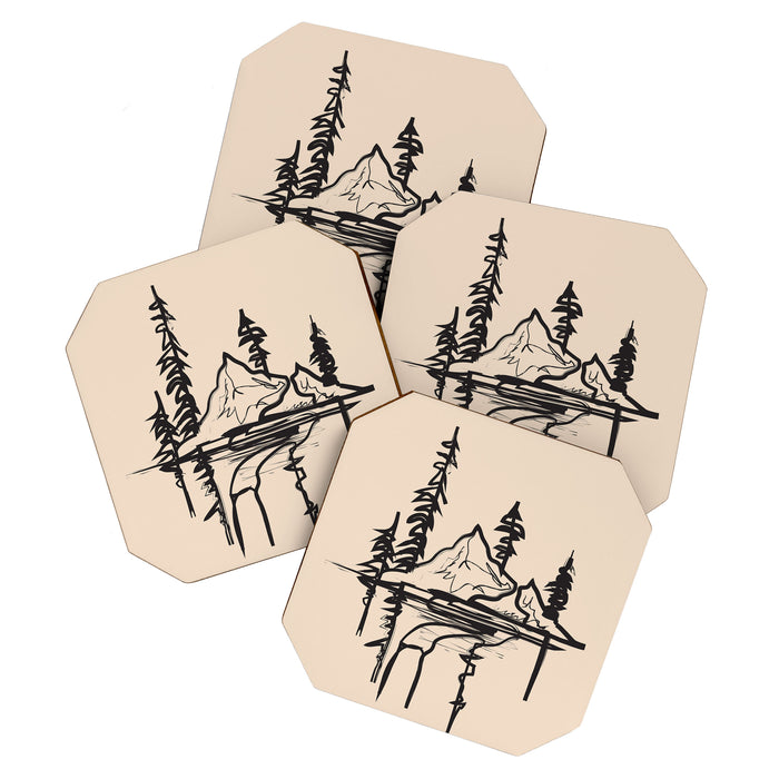 Abstract Landscape II Coaster Gallery Image 1