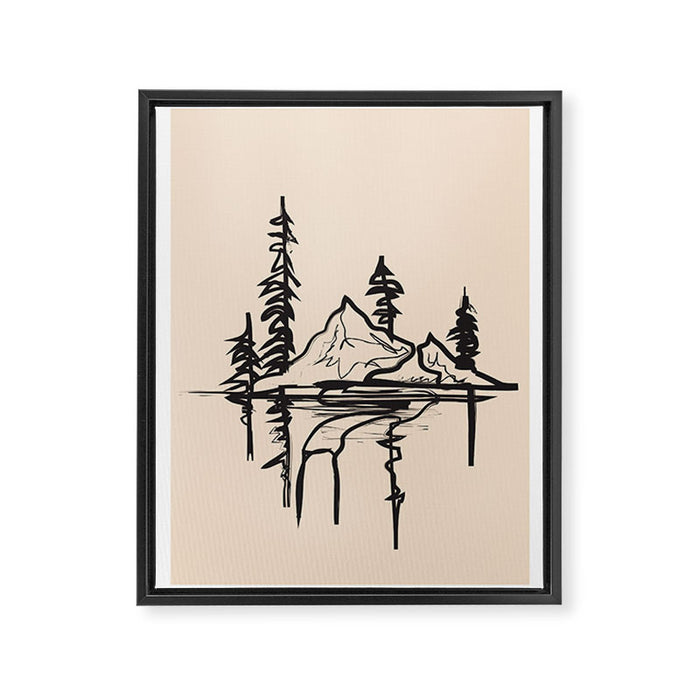 Abstract Landscape II Framed Canvas Print Gallery Image 1