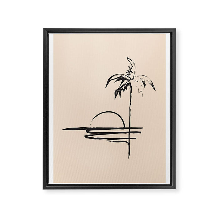 Abstract Landscape Framed Canvas Print Gallery Image 1