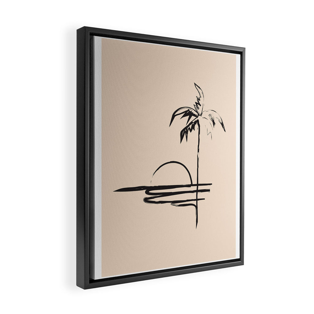 Abstract Landscape Framed Canvas Print Gallery Image 2