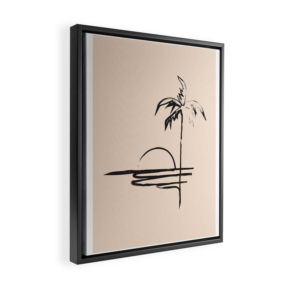 Abstract Landscape Framed Canvas Print Gallery Image 2