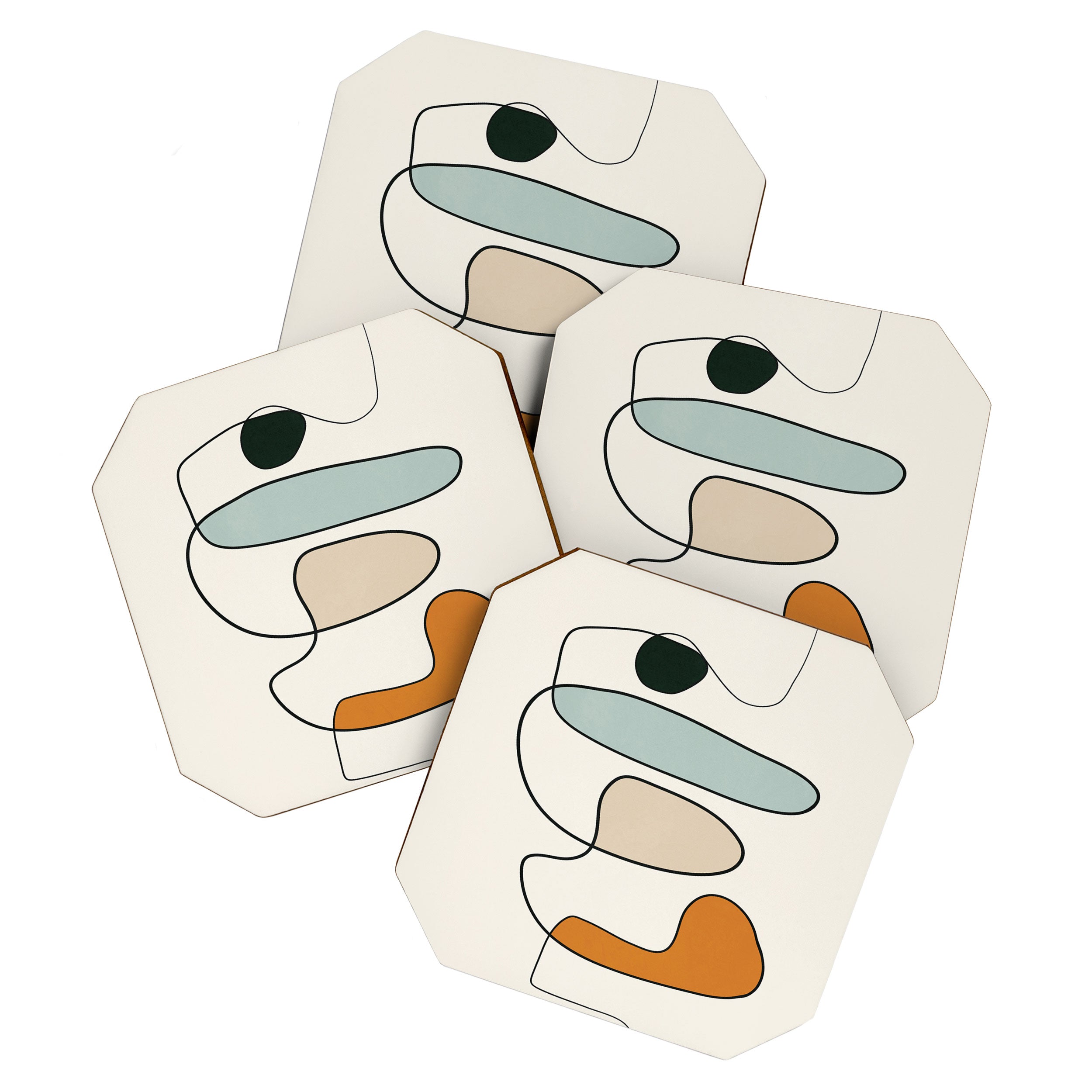 Abstract Line 14 Coaster Gallery Image 1