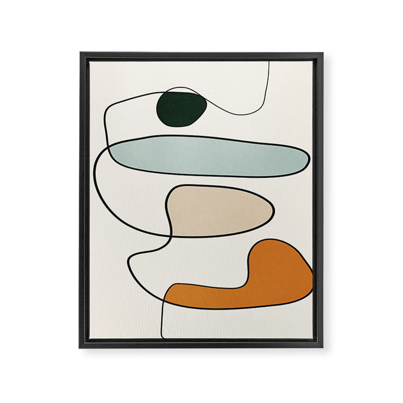 Abstract Line 14 Framed Canvas Print Gallery Image 8