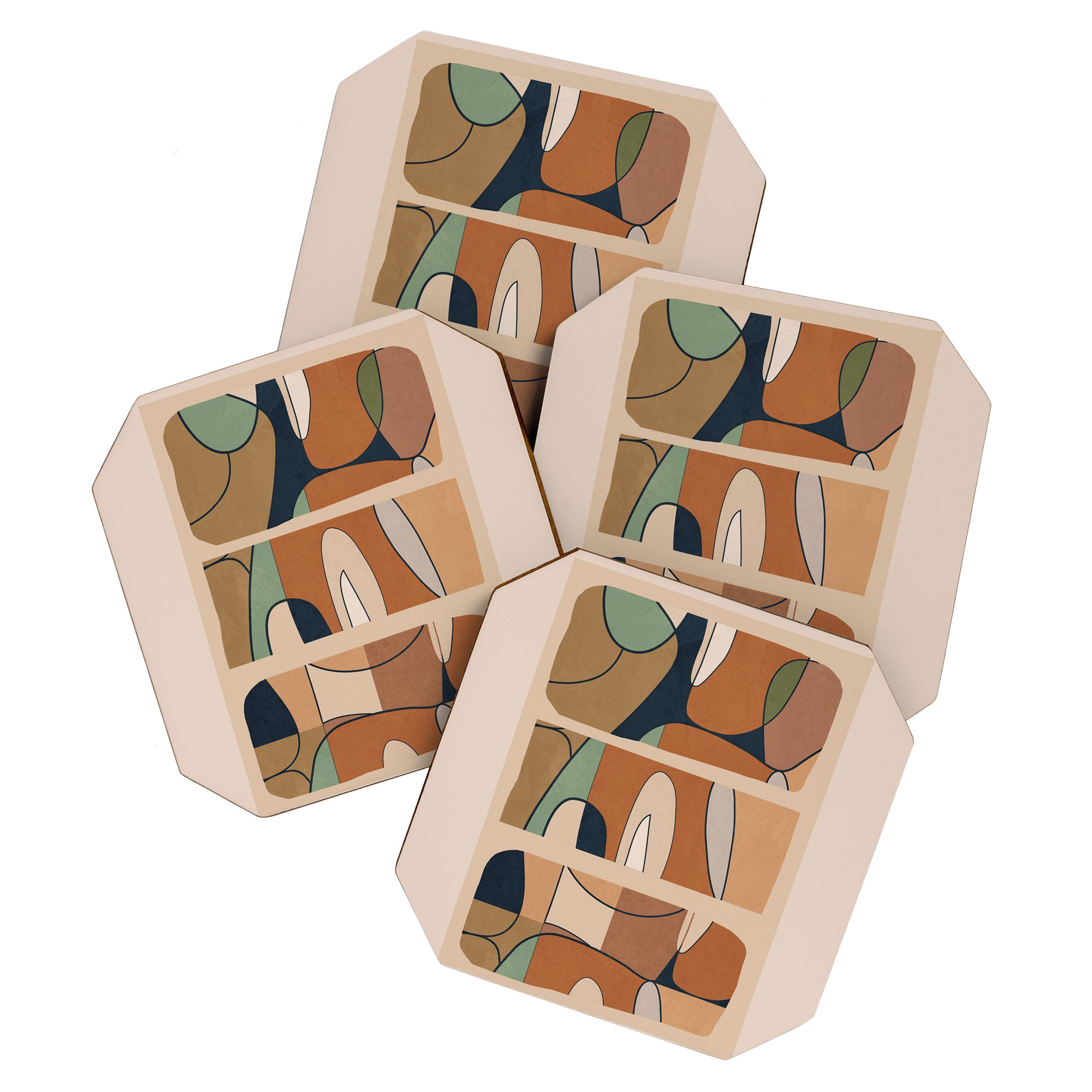 Abstract Line 25 Coaster Gallery Image 1