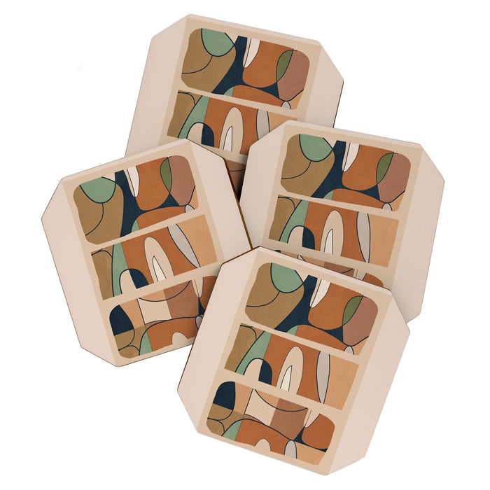 Abstract Line 25 Coaster Gallery Image 1