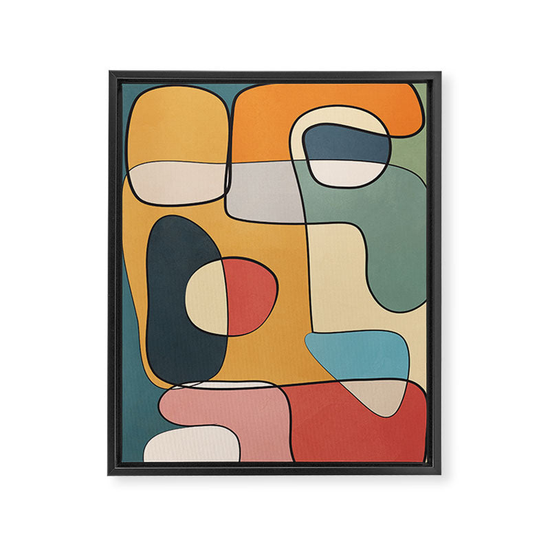 Abstract Line Art 07 Framed Canvas Print Gallery Image 6