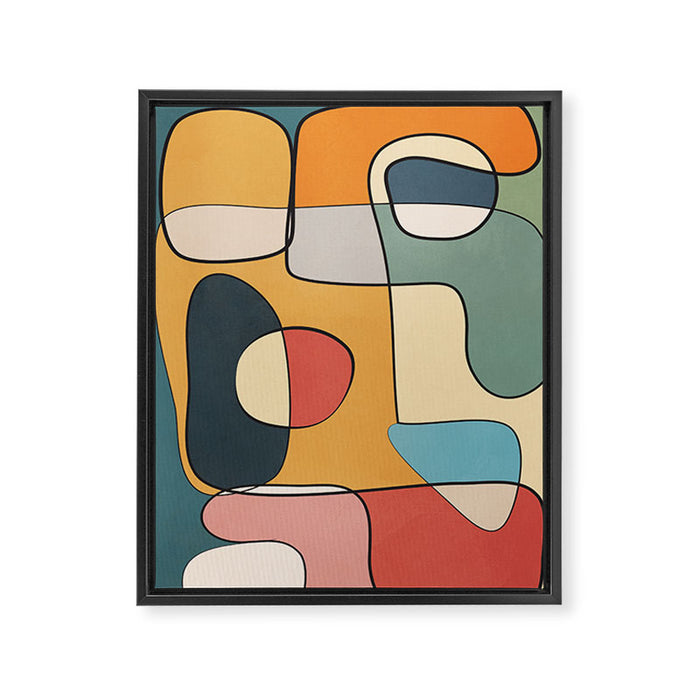 Abstract Line Art 07 Framed Canvas Print Gallery Image 1