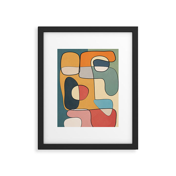 Abstract Line Art 07 Framed Art Print Gallery Image 1