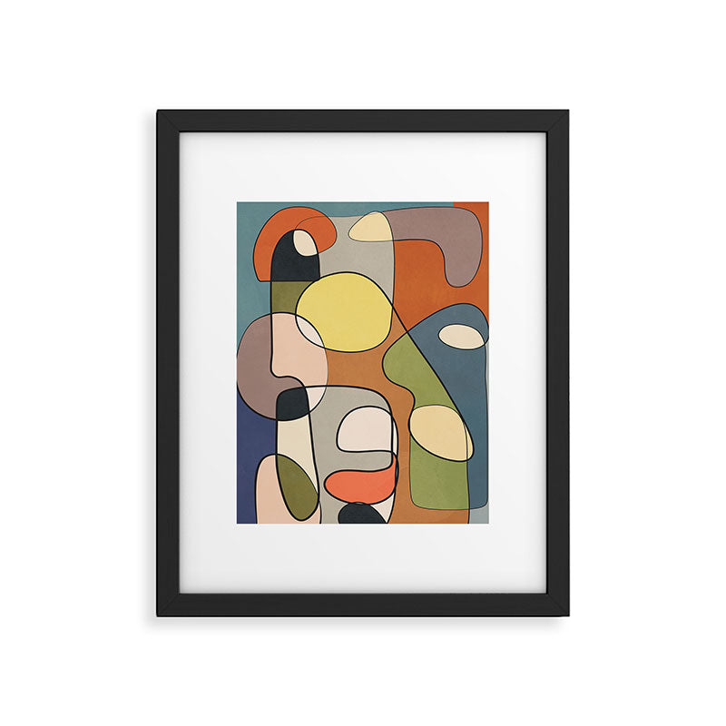 Abstract Line Art 08 Framed Art Print Gallery Image 5