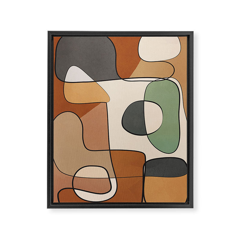 Abstract Line Art 10 Framed Canvas Print Gallery Image 8