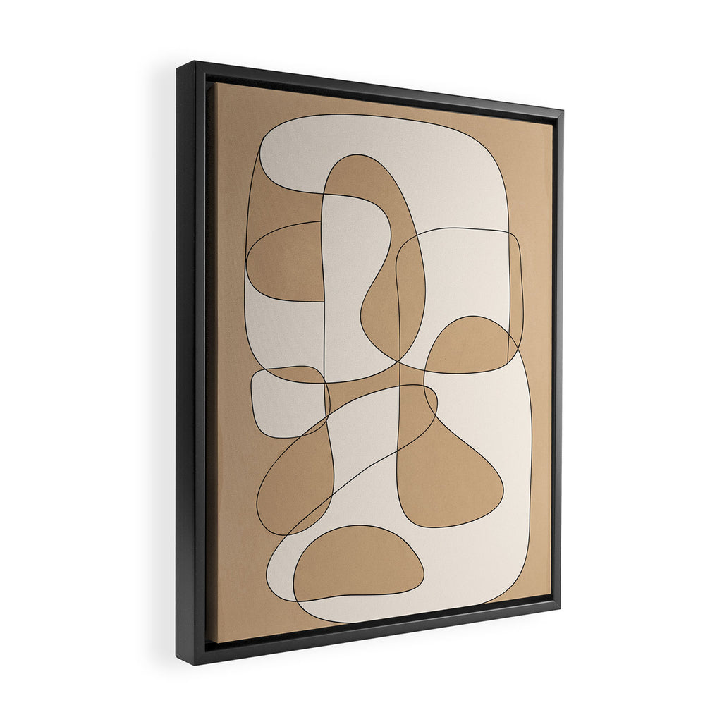 Abstract line art 25 Framed Canvas Print Gallery Image 2