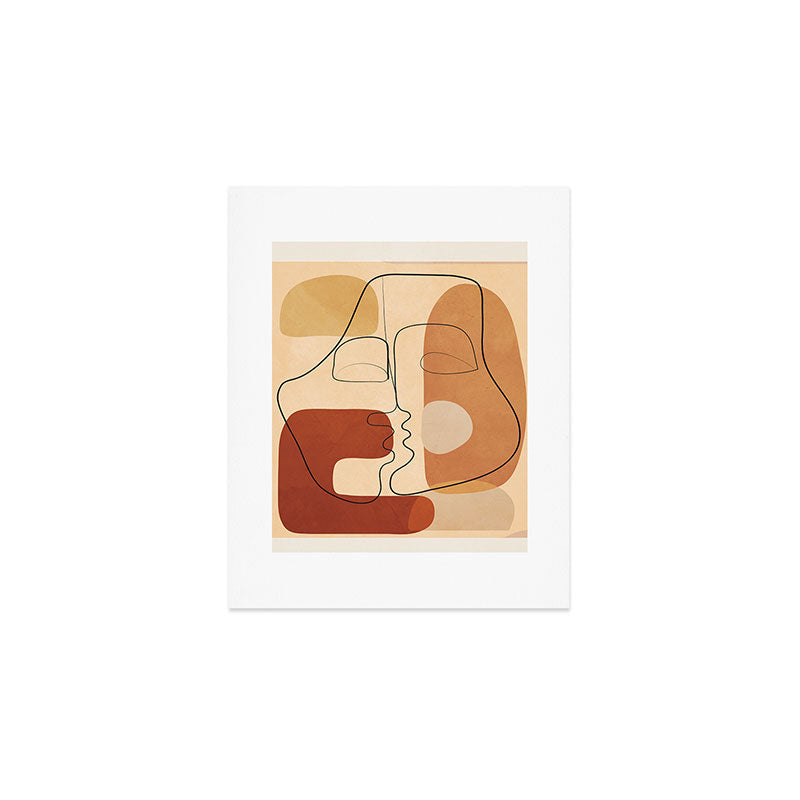 Abstract Line Kiss 2 Art Print Gallery Image 1