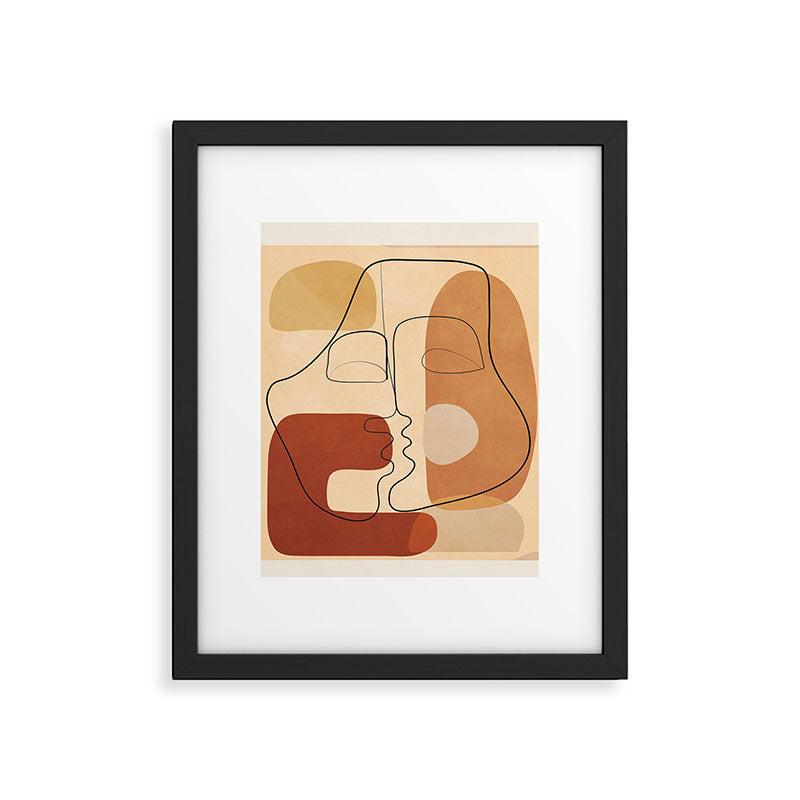 Abstract Line Kiss 2 Framed Art Print Gallery Image 6