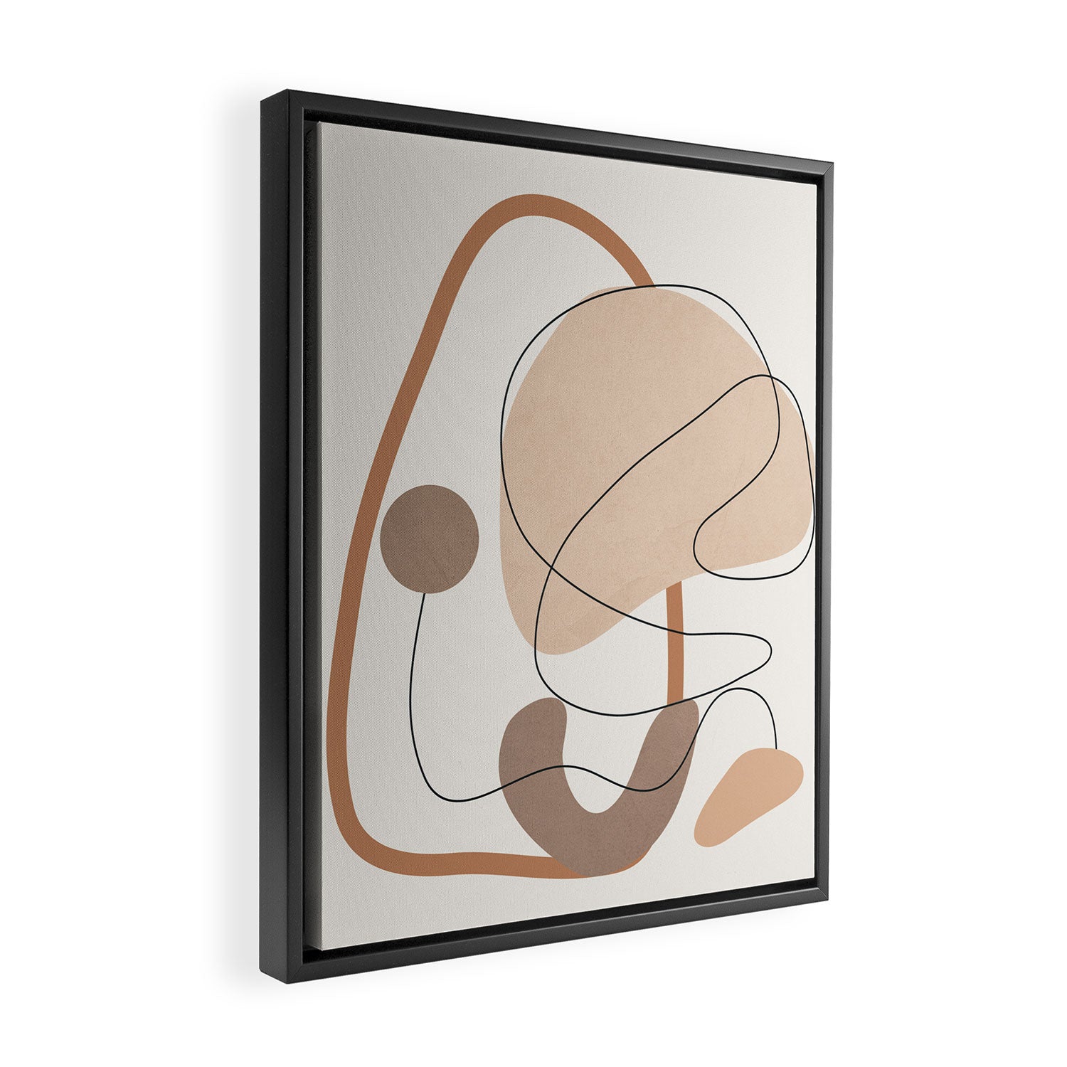 Abstract Line Movement III Framed Canvas Print Gallery Image 2