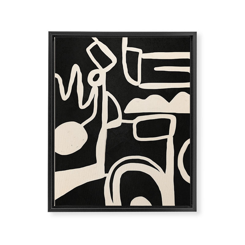 Abstract Lines 1 Framed Canvas Print Gallery Image 6
