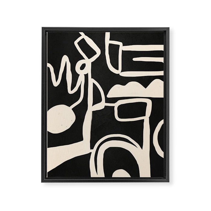 Abstract Lines 1 Framed Canvas Print Gallery Image 1