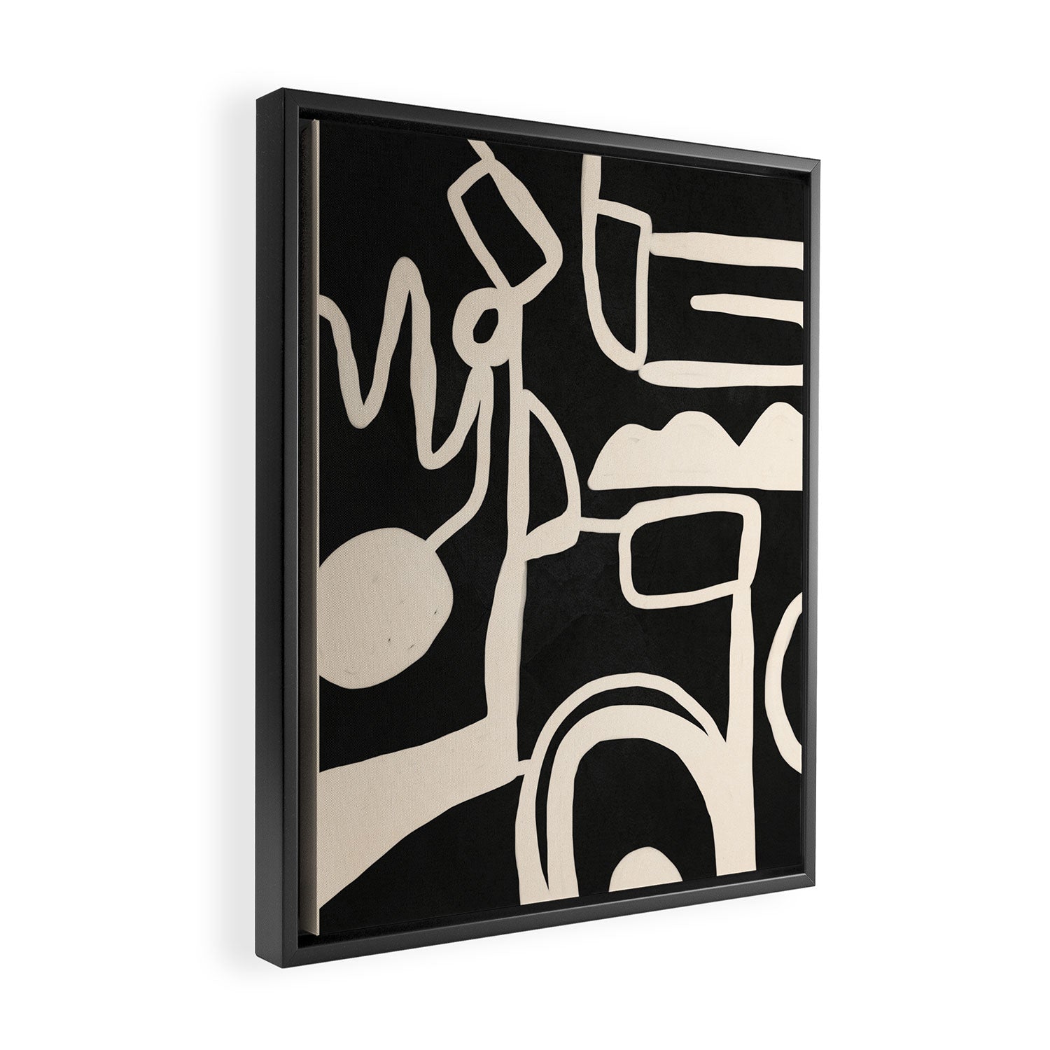 Abstract Lines 1 Framed Canvas Print Gallery Image 2