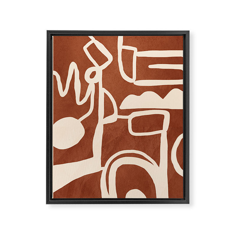 Abstract Lines 2 Framed Canvas Print Gallery Image 6