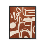 Abstract Lines 2 Framed Canvas Print Gallery Image 6