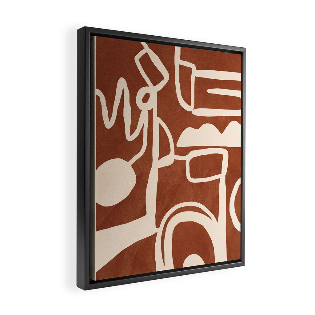 Abstract Lines 2 Framed Canvas Print Gallery Image 2