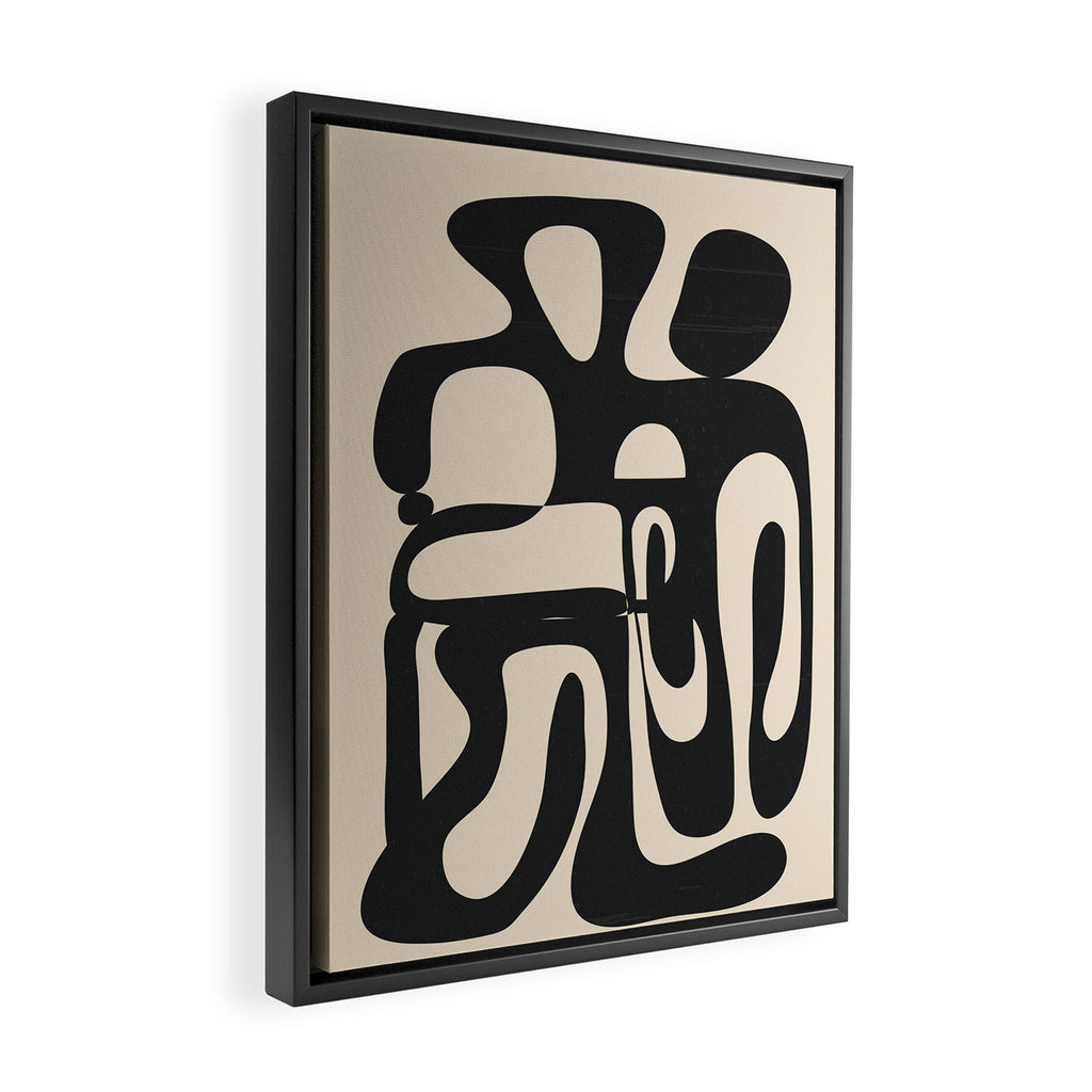 Abstract Minimal Art 1  Framed Canvas Print Gallery Image 2