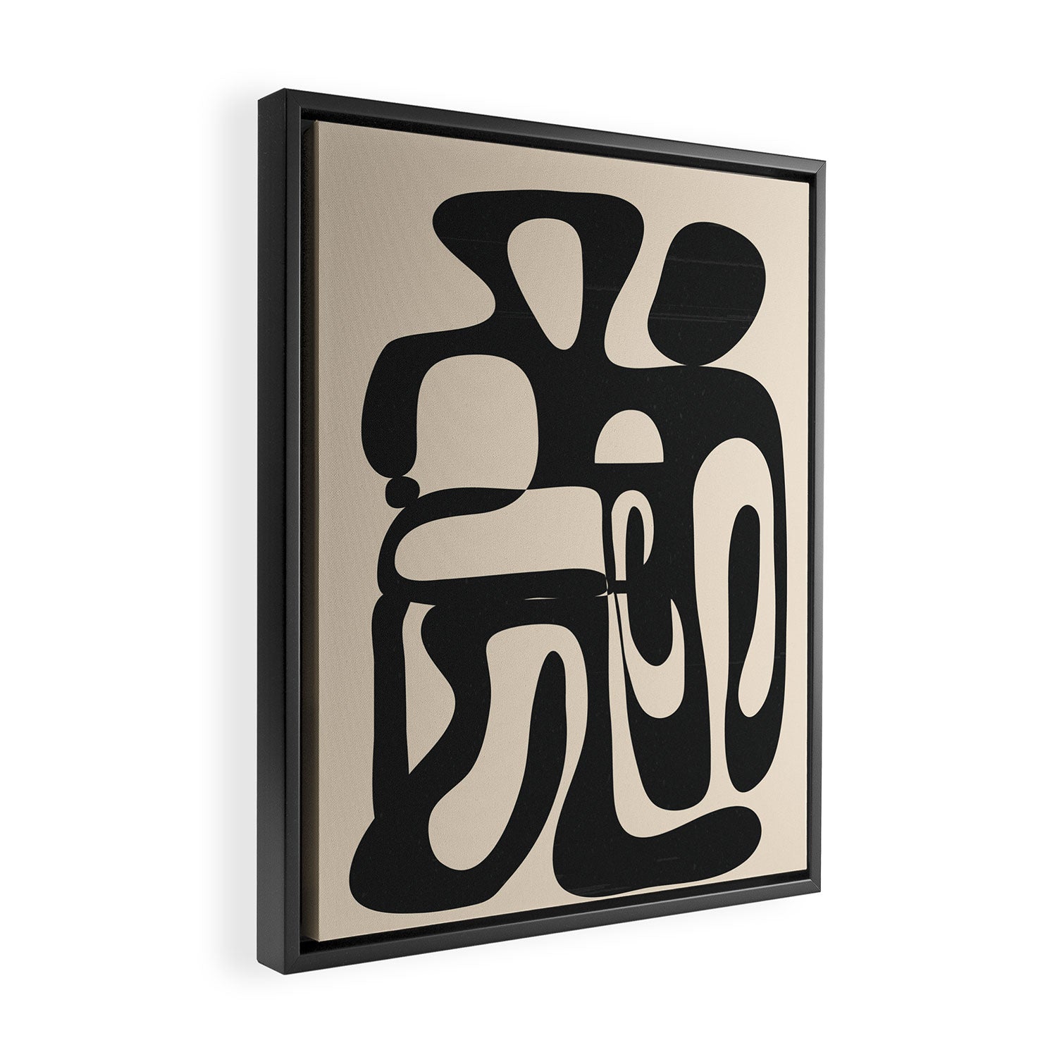 Abstract Minimal Art 1  Framed Canvas Print Gallery Image 2
