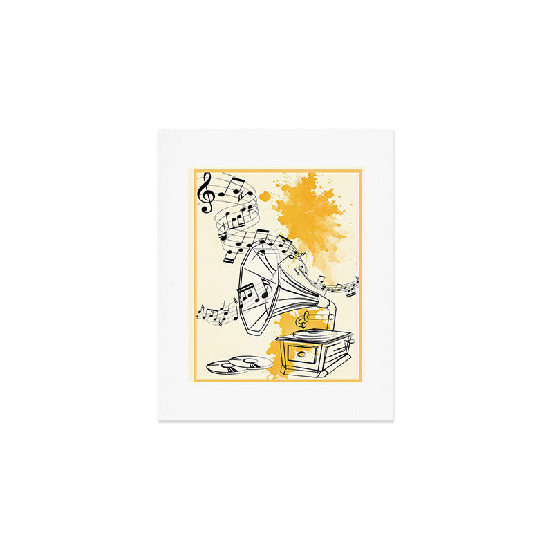 Abstract Minimal Musical Instrument 2 Art Print Gallery Image 1
