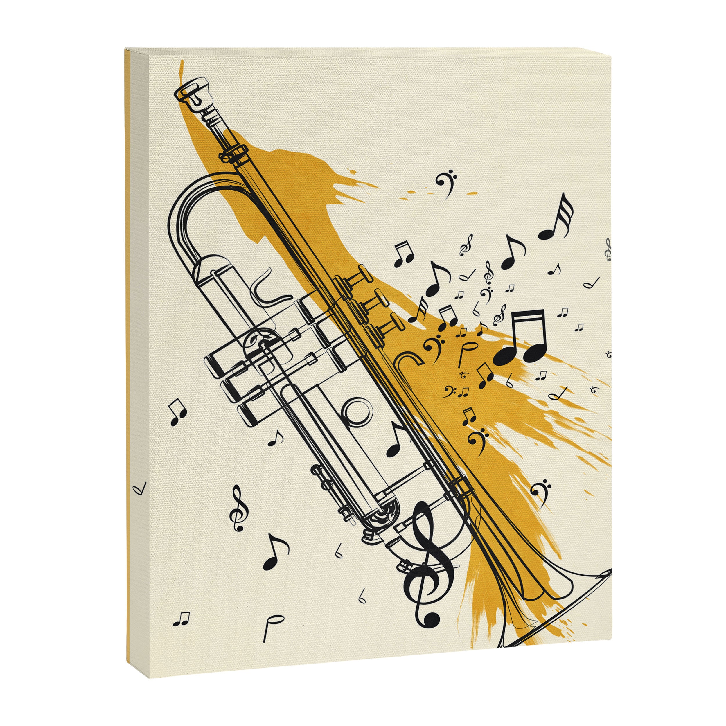 Abstract Minimal Musical Instrument 4 Canvas Print Gallery Image 6