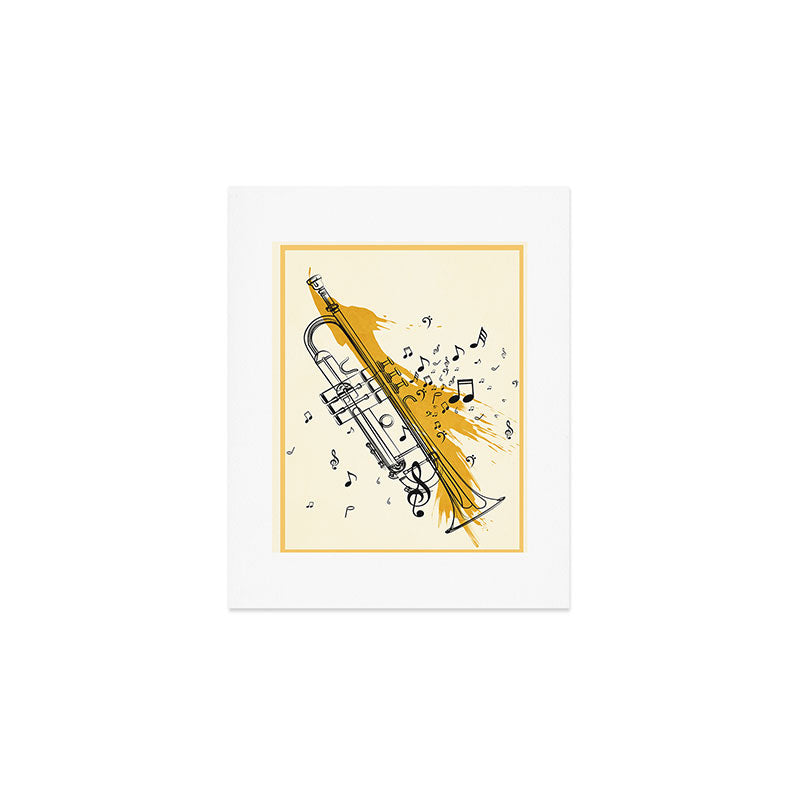 Abstract Minimal Musical Instrument 4 Art Print Gallery Image 1