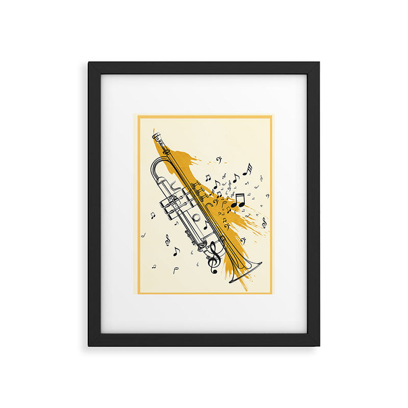Abstract Minimal Musical Instrument 4 Framed Art Print Gallery Image 5