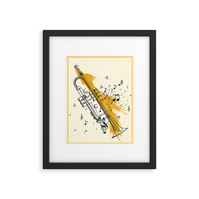 Abstract Minimal Musical Instrument 4 Framed Art Print Gallery Image 1