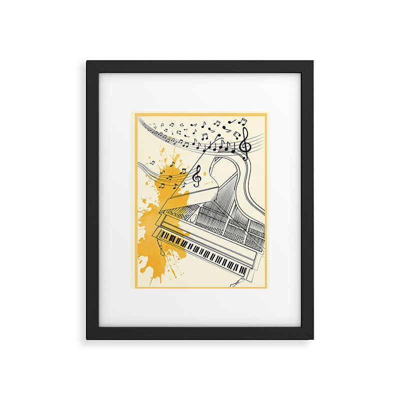 Abstract Minimal Musical Instrument 5 Framed Art Print Gallery Image 5