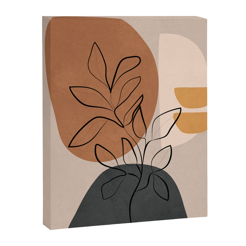 Abstract Minimal Plant 1 Canvas Print Gallery Image 6