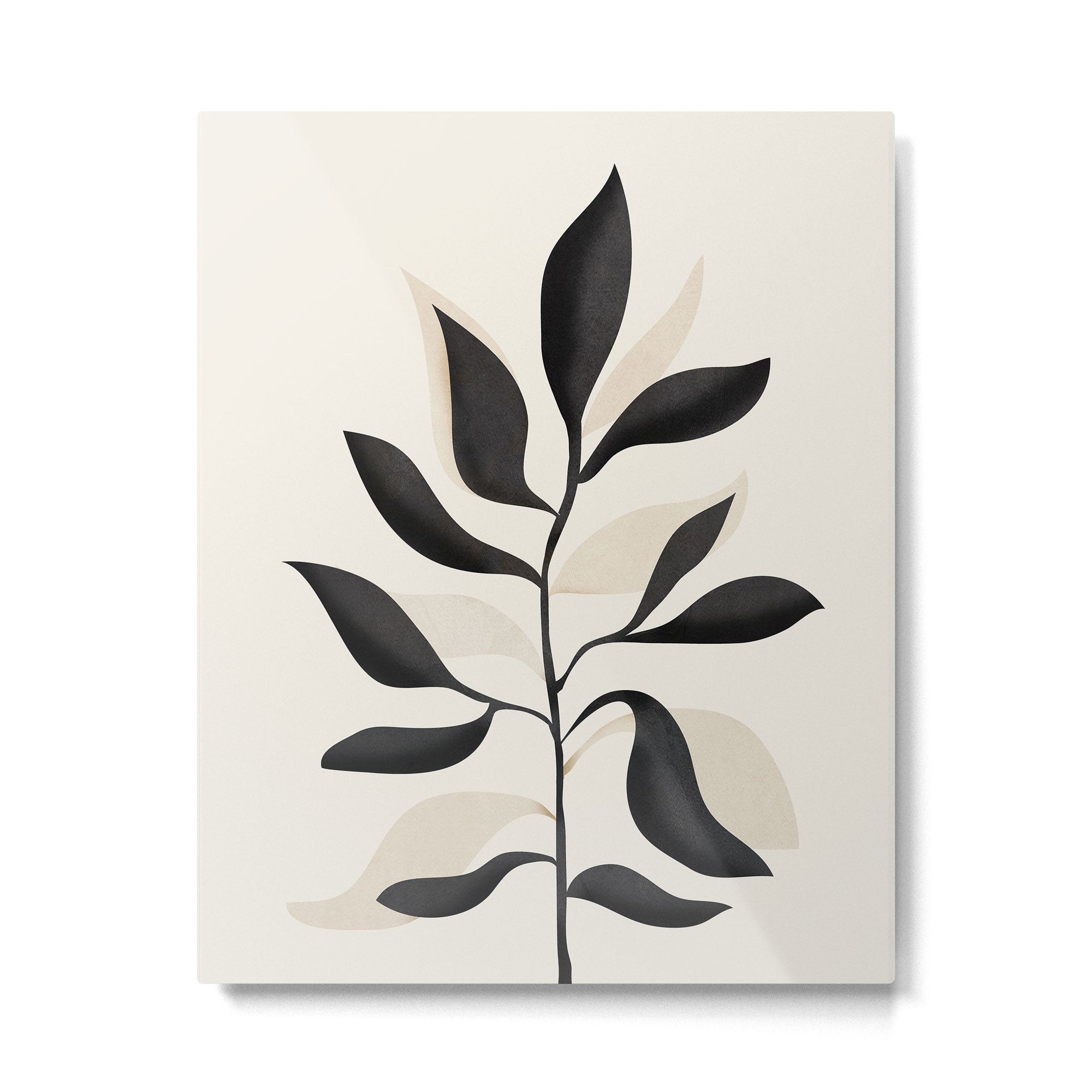 Abstract Minimal Plant 2 Metal Print Gallery Image 6