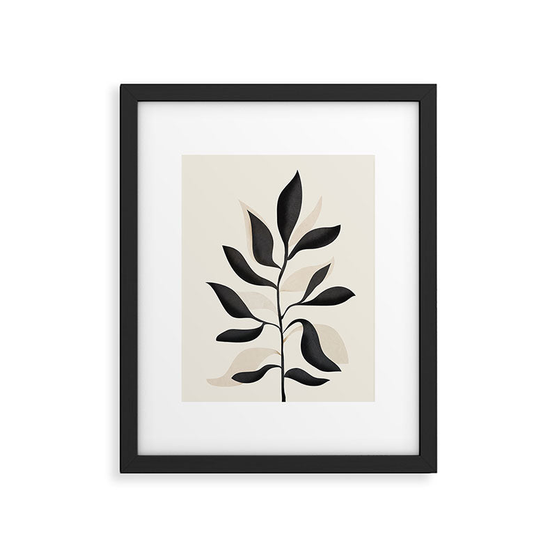 Abstract Minimal Plant 2 Framed Art Print Gallery Image 6