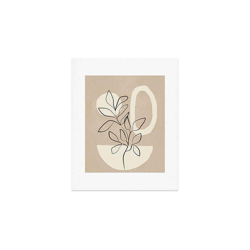Abstract Minimal Plant 7 Art Print Gallery Image 1